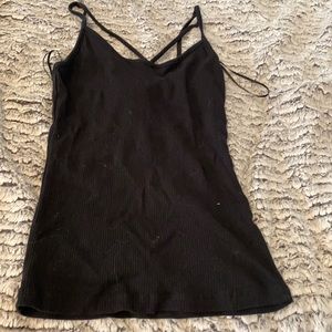 Black tank top